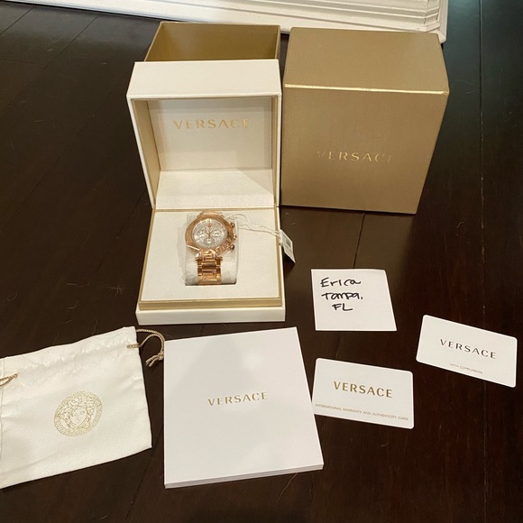 Versace Accessories Versace Rose Gold Watch New In Box Poshmark